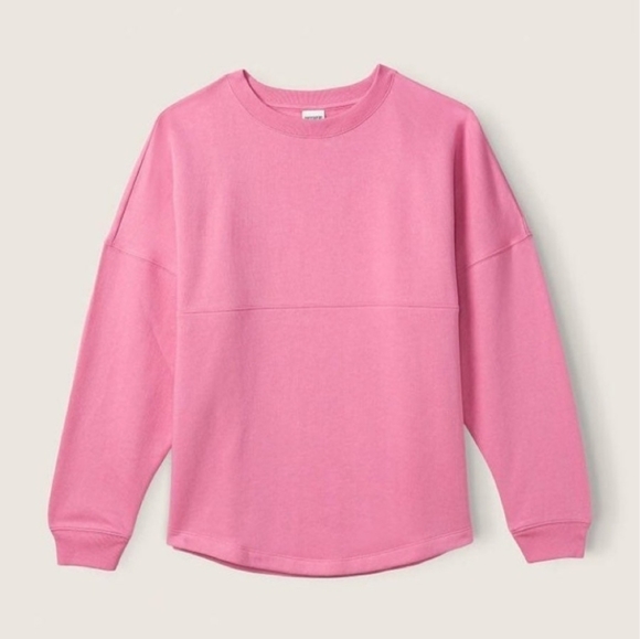 VS PINK Varsity Crewneck Sweatshirt with Glitter Logo - Picture 6 of 9
